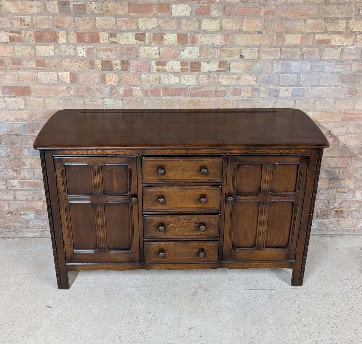 Vintage Ercol Old Colonial Oak Sideboard/ Dresser Base