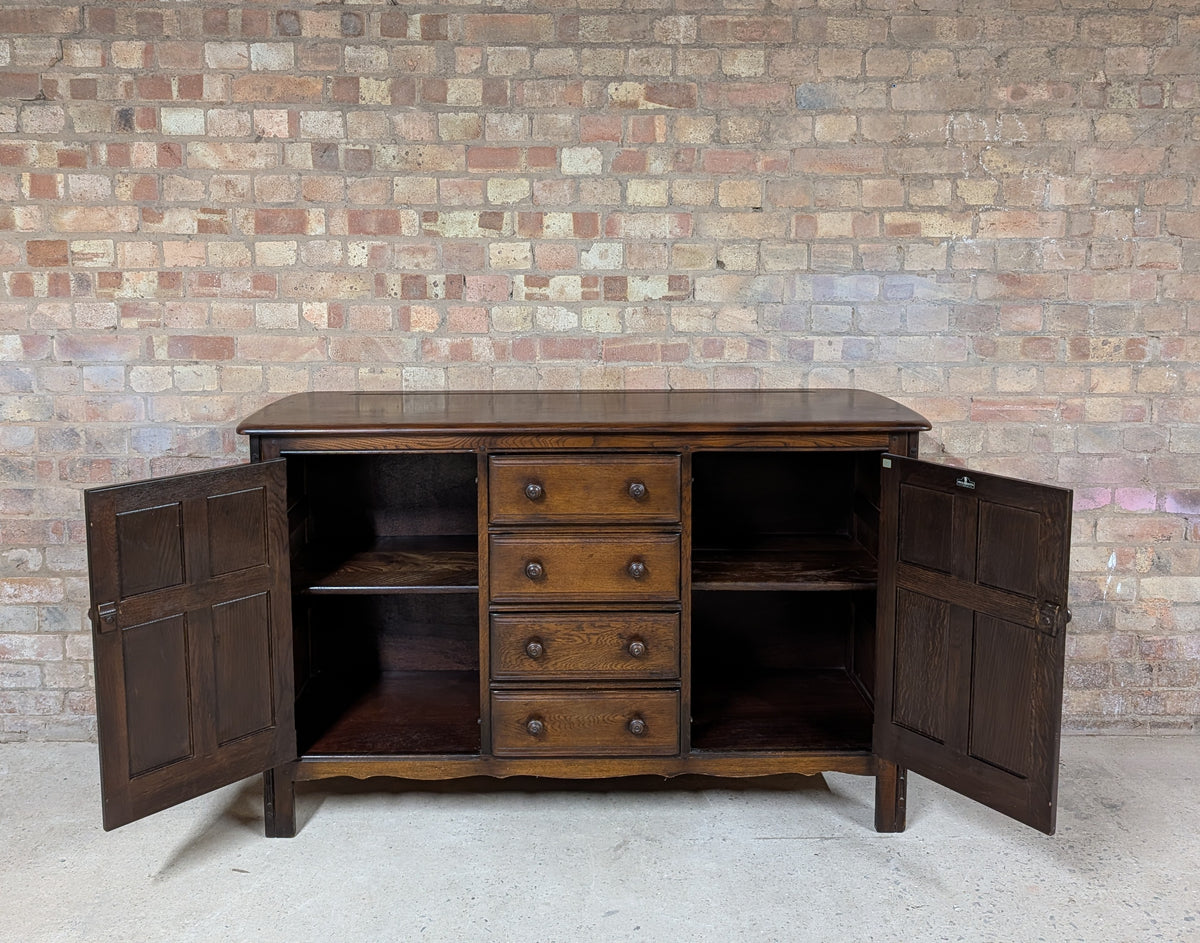 Vintage Ercol Old Colonial Oak Sideboard/ Dresser Base