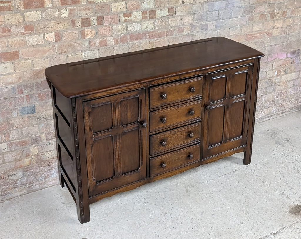 Vintage Ercol Old Colonial Oak Sideboard/ Dresser Base
