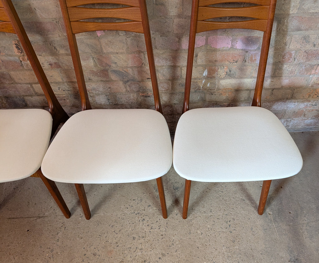 Mid Century Set Of 4 Boltinge Stolefabrik Teak Dining Chairs 1960s