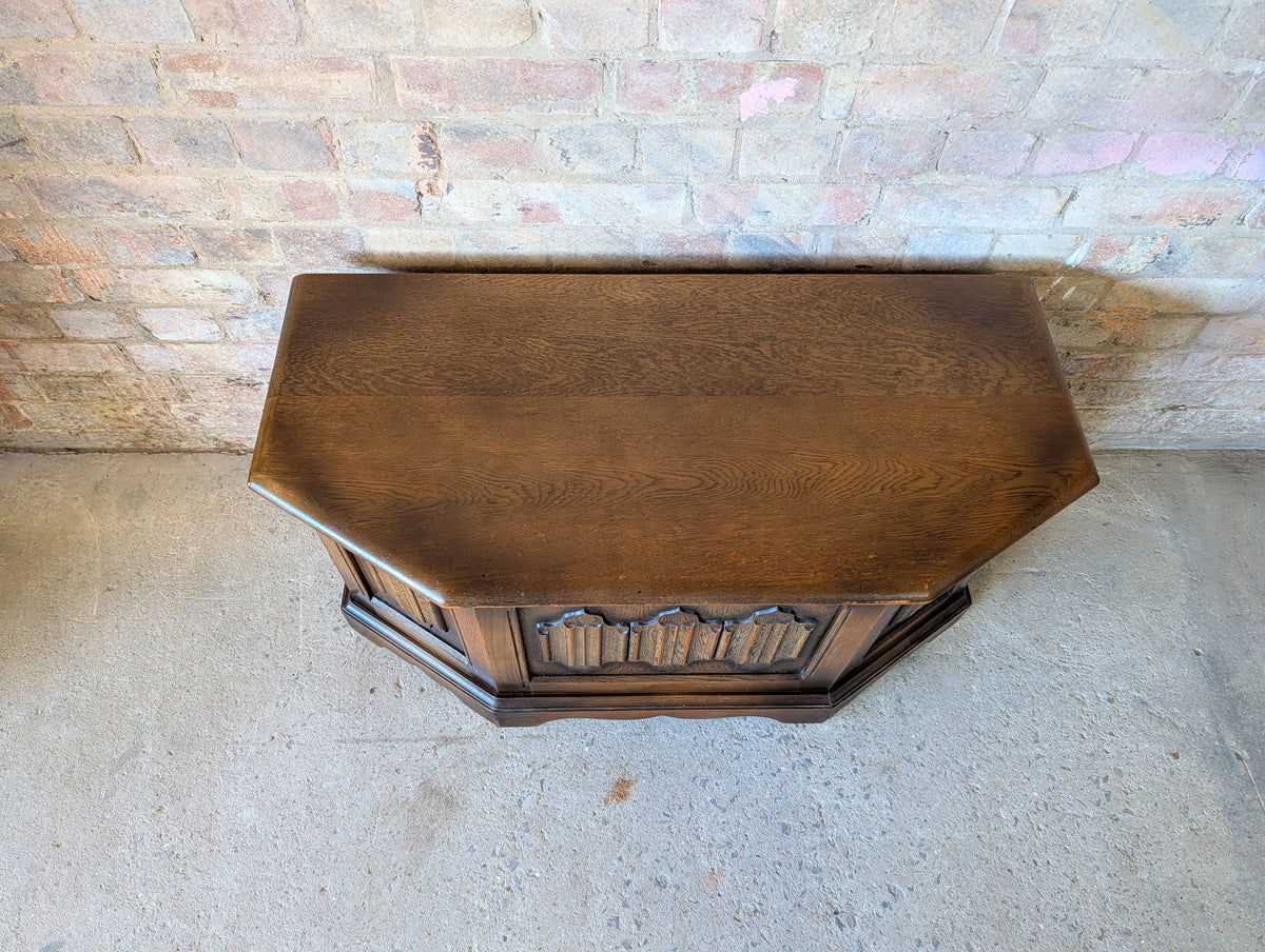 Vintage Old Charm Oak Blanket Box