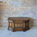Vintage Old Charm Oak Blanket Box