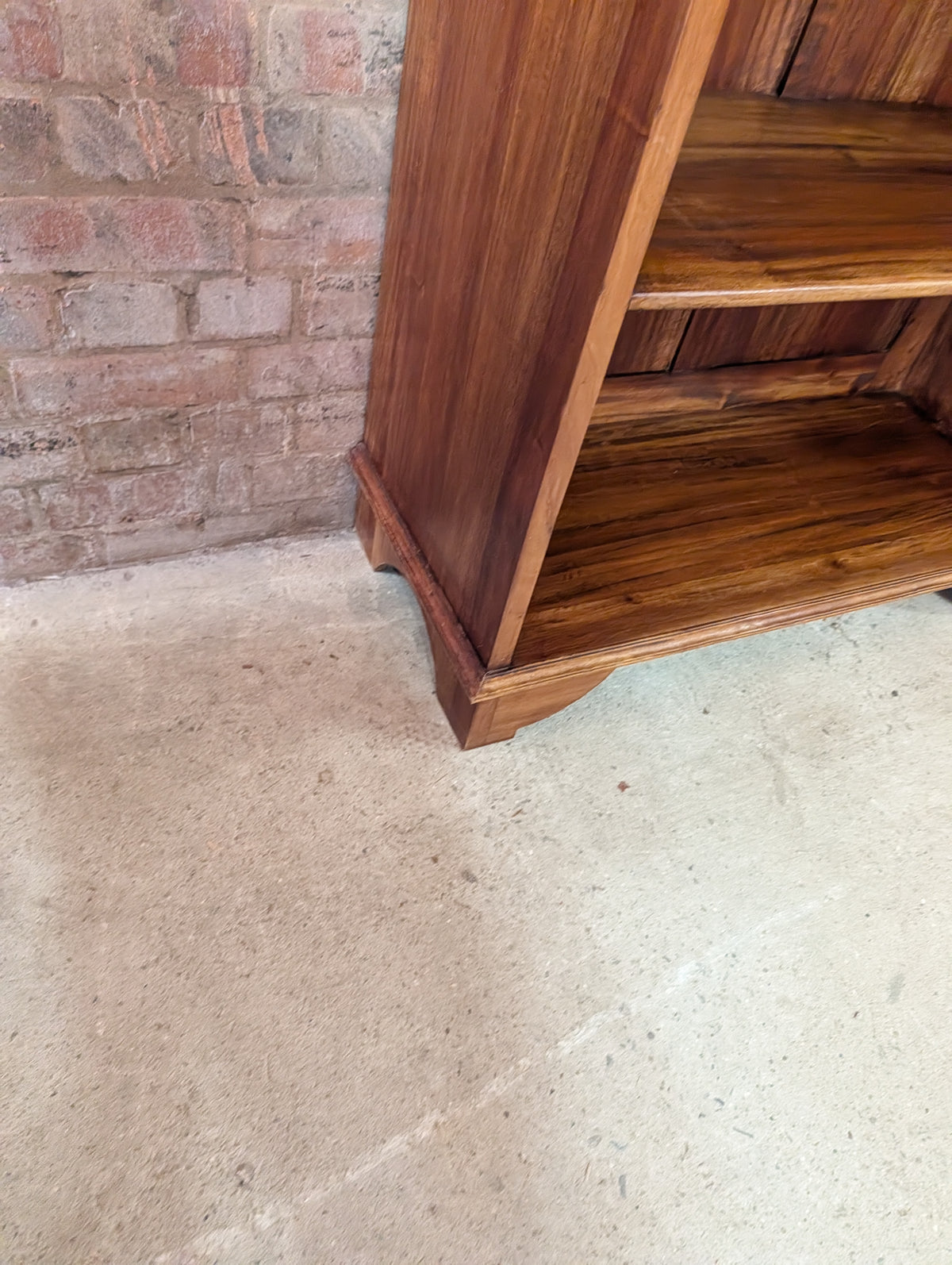 Vintage Tall Arched Sheesham Open Bookcase