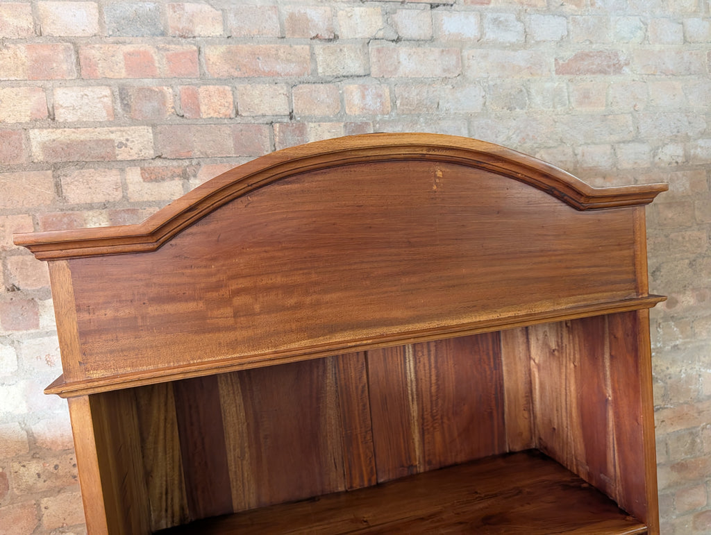Vintage Tall Arched Sheesham Open Bookcase