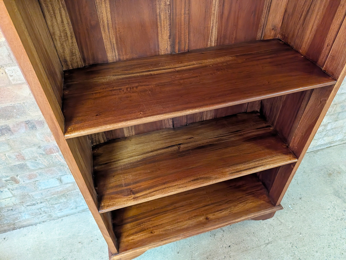 Vintage Tall Arched Sheesham Open Bookcase