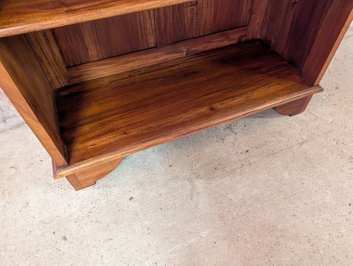 Vintage Tall Arched Sheesham Open Bookcase