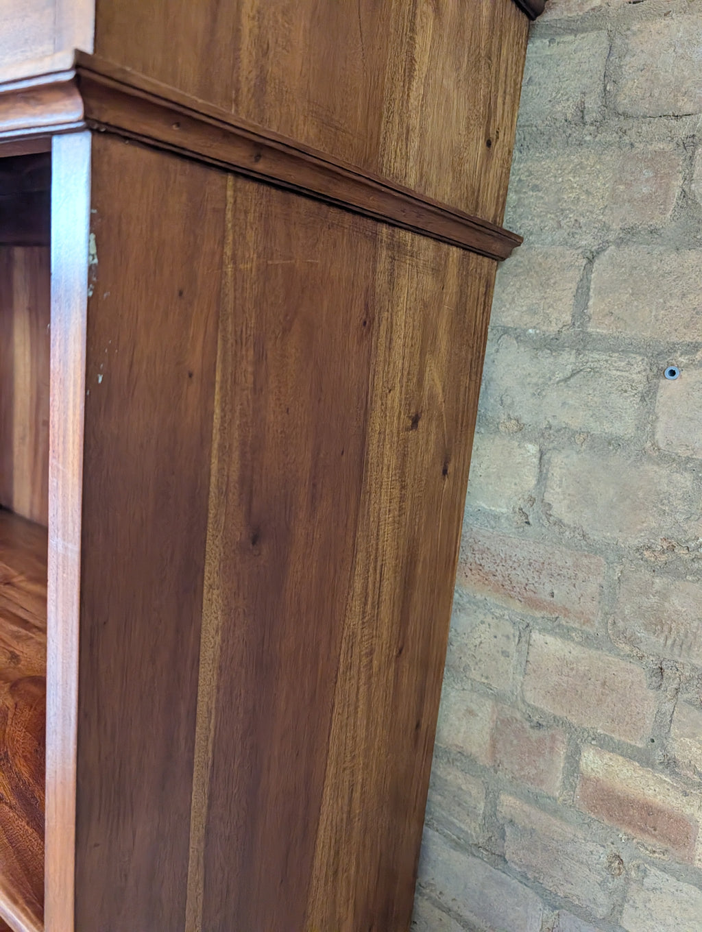 Vintage Tall Arched Sheesham Open Bookcase