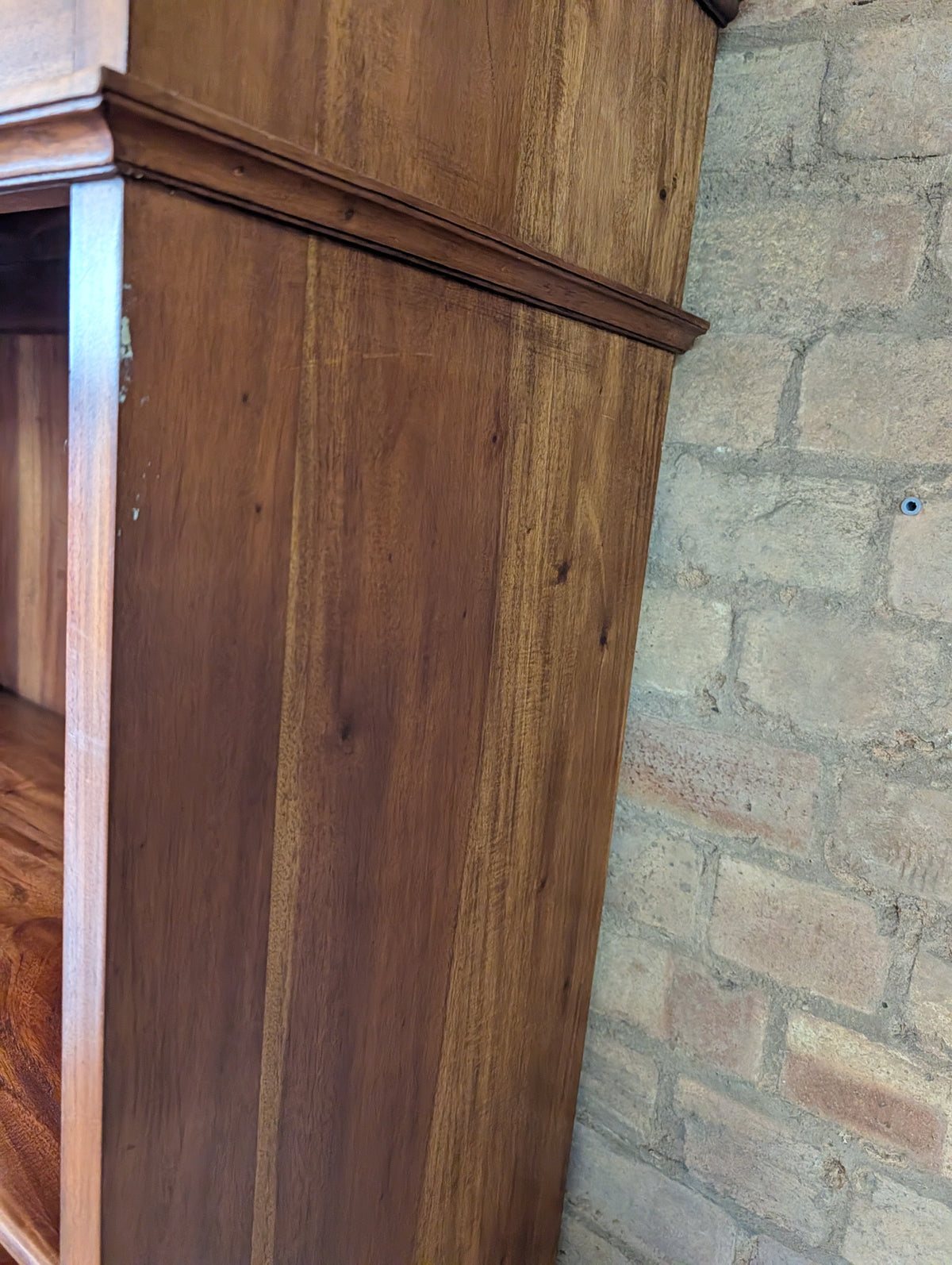 Vintage Tall Arched Sheesham Open Bookcase