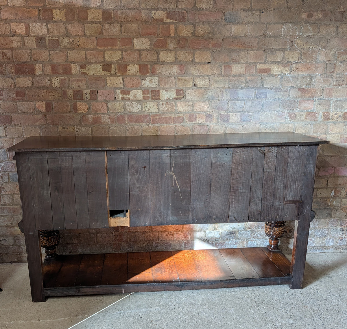 Vintage Titchmarsh And Goodwin Carved Oak Jacobean Style Sideboard/ Dresser Base
