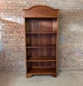 Vintage Tall Arched Sheesham Open Bookcase