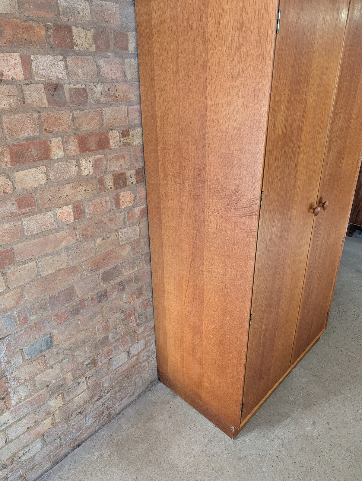 Mid Century Meredew Oak Wardrobe 1950s