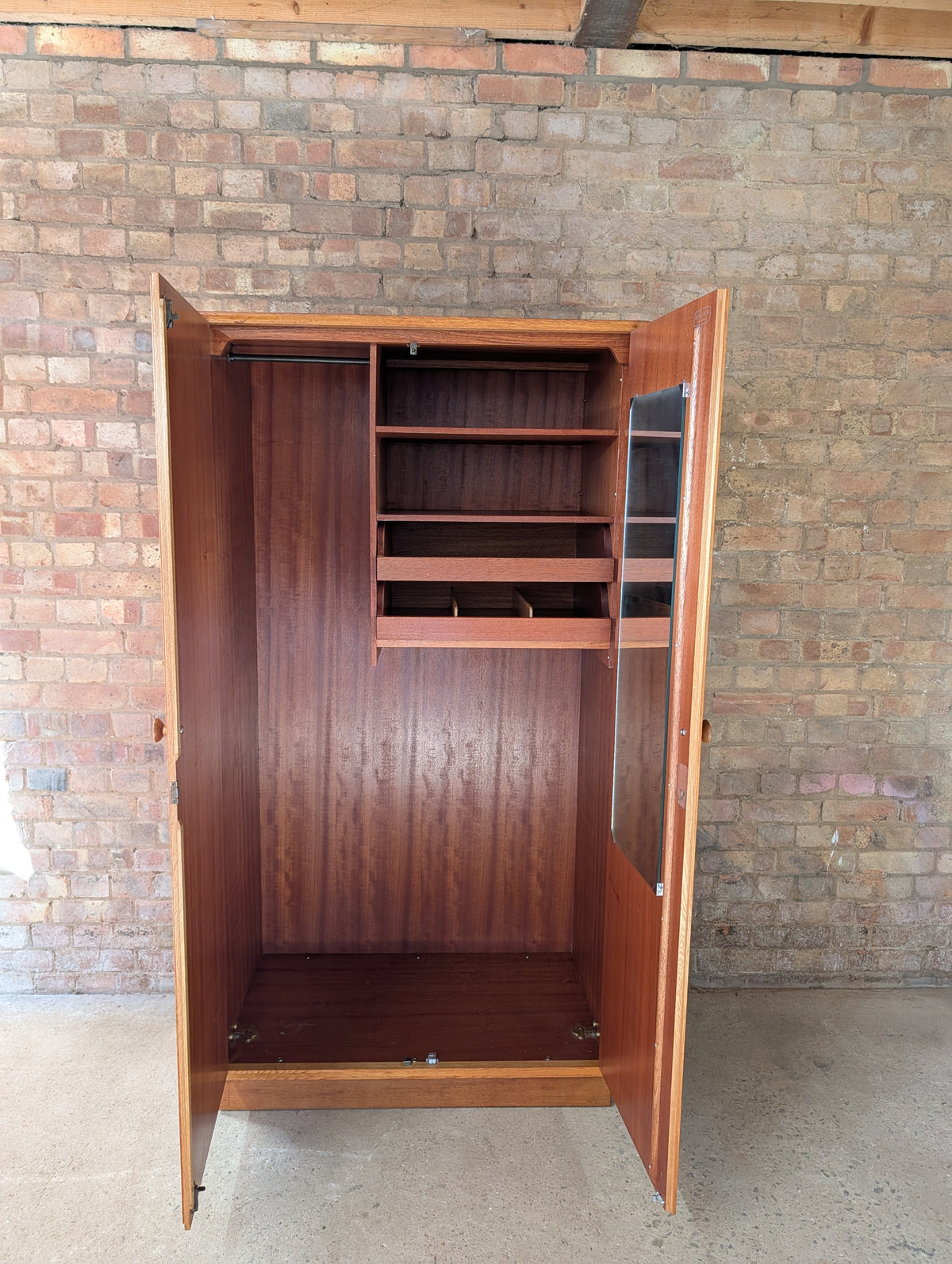 Mid Century Meredew Oak Wardrobe 1950s