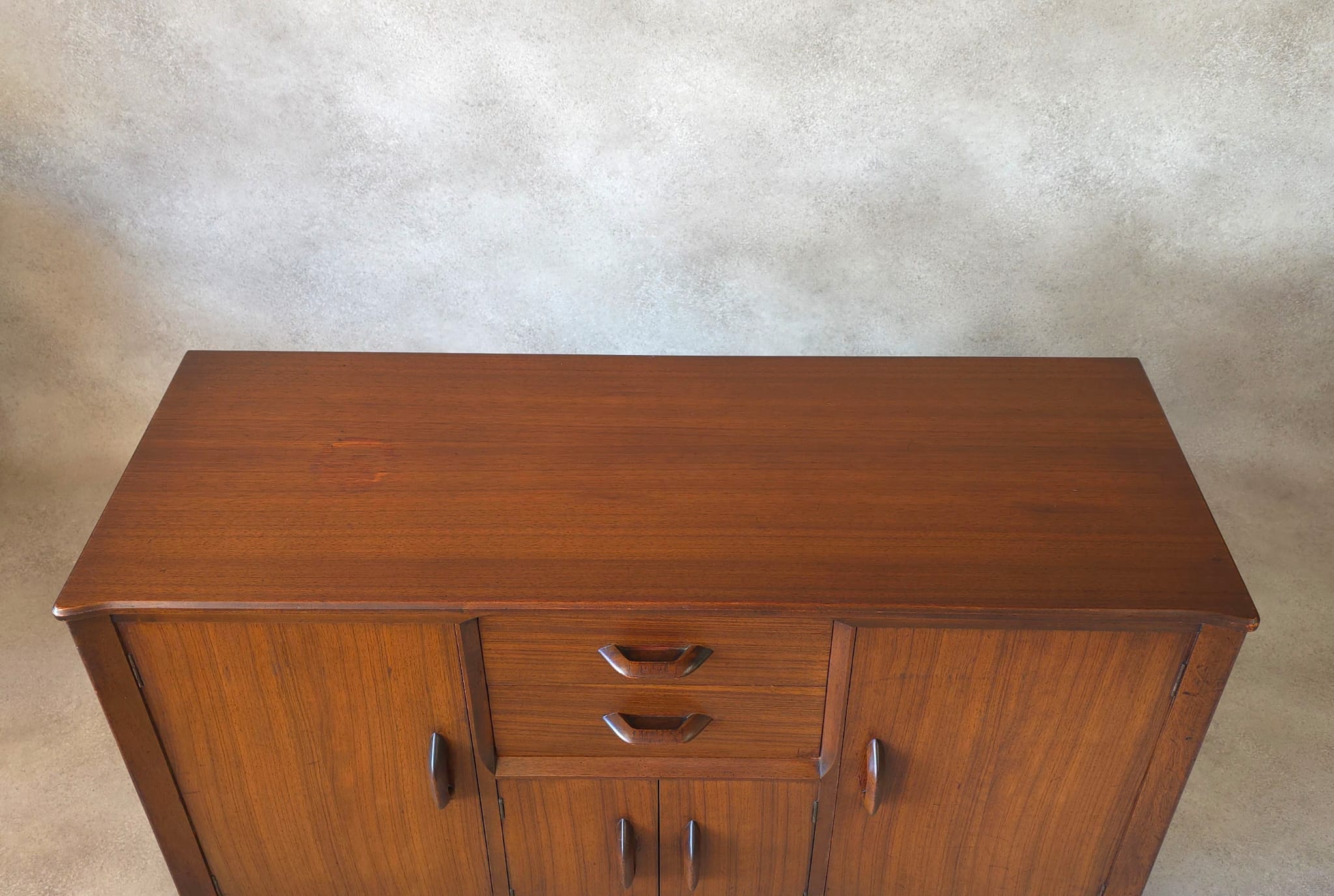 Mid Century Jentique Small Compact Teak Sideboard 1960s