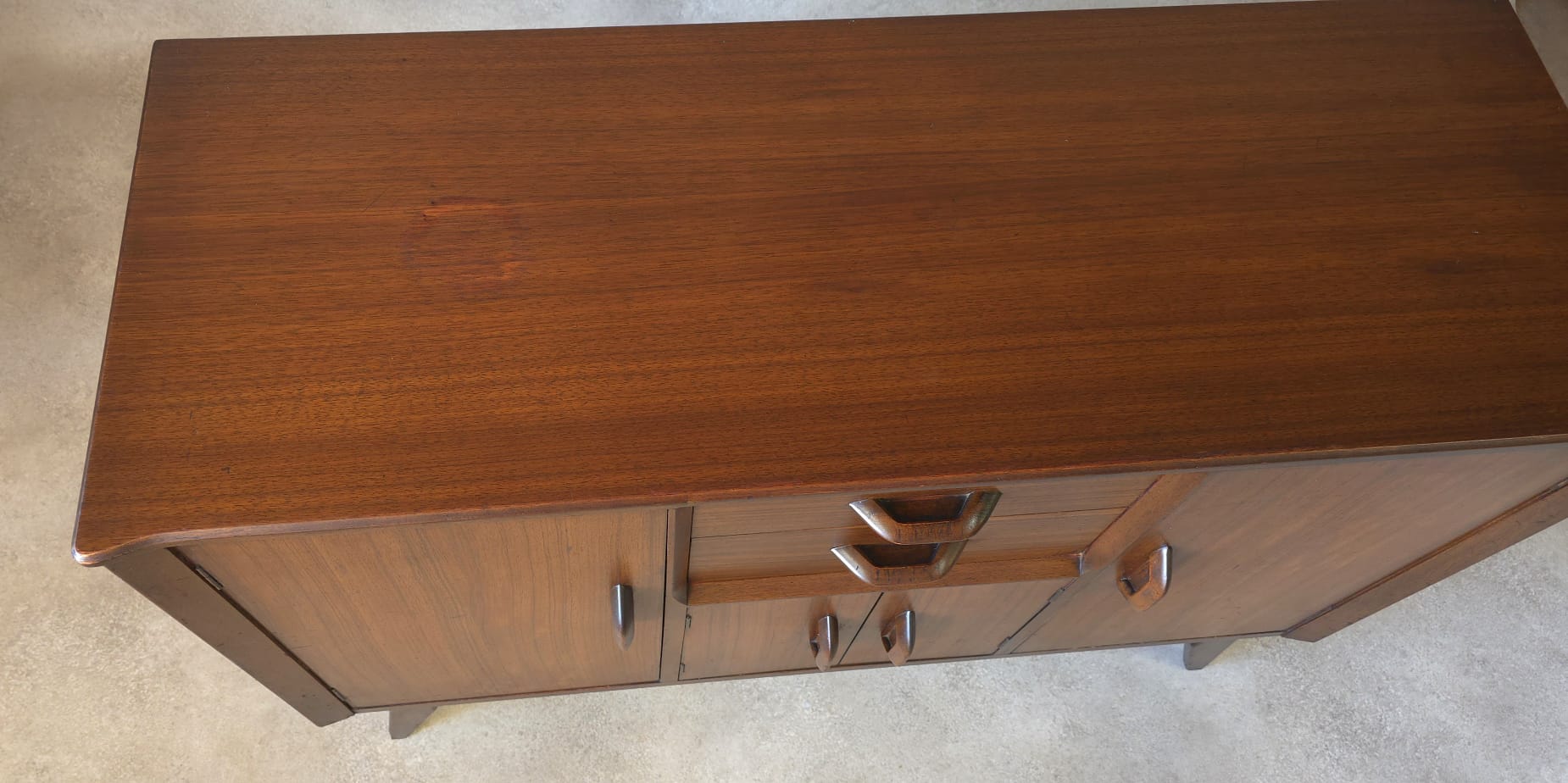 Mid Century Jentique Small Compact Teak Sideboard 1960s