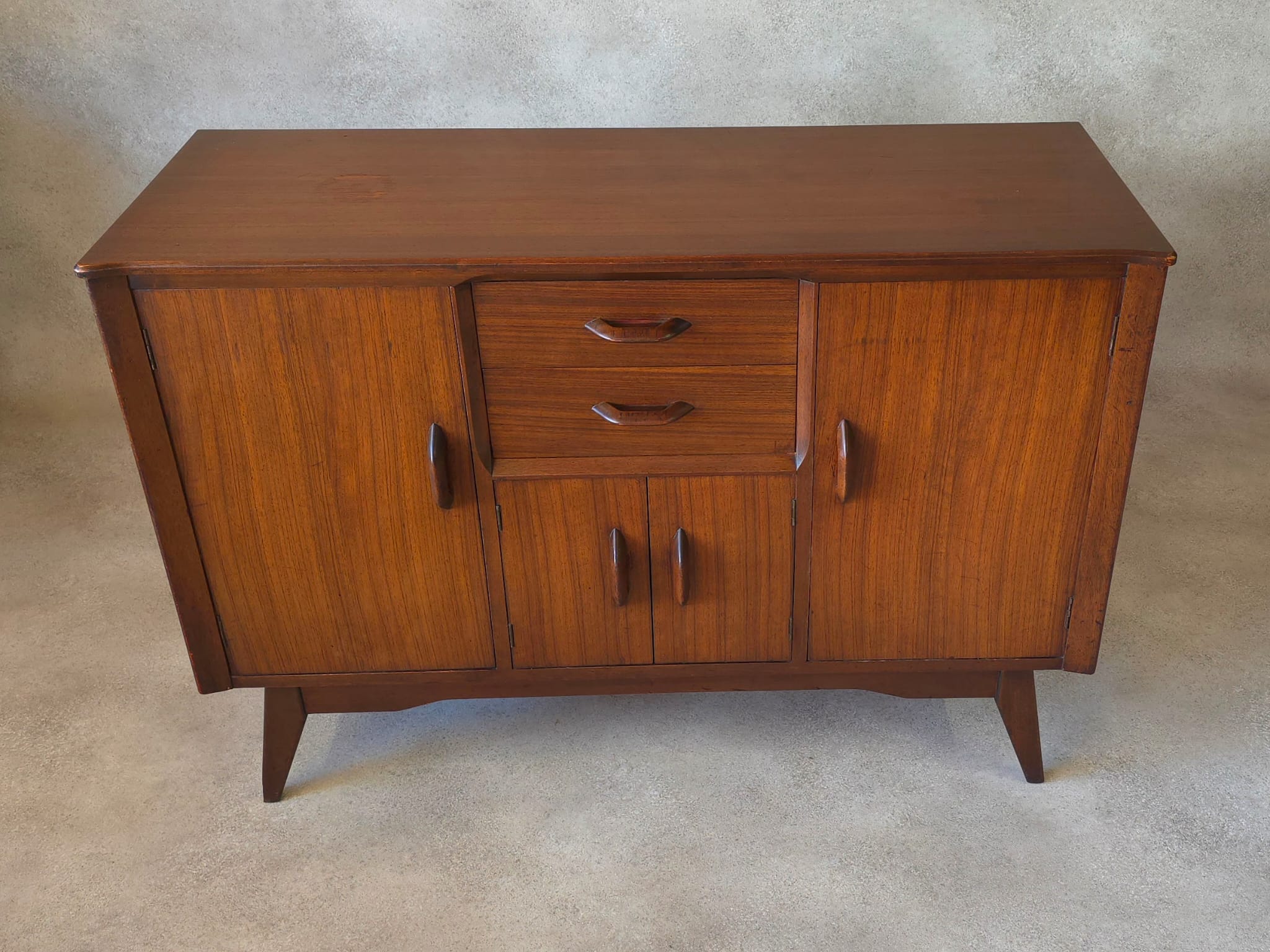 Mid Century Jentique Small Compact Teak Sideboard 1960s