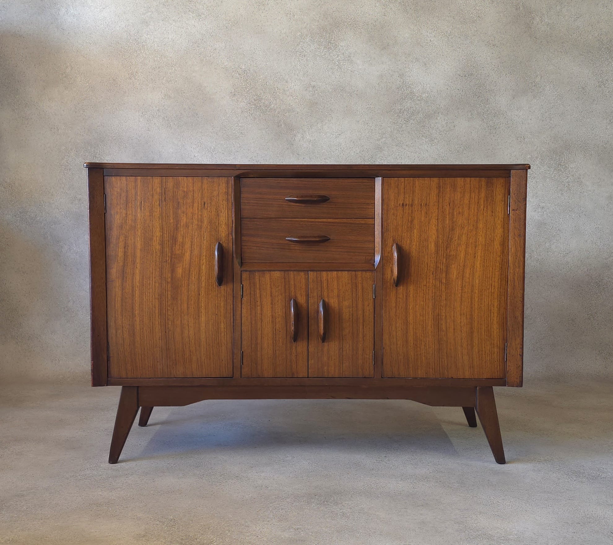 Mid Century Jentique Small Compact Teak Sideboard 1960s