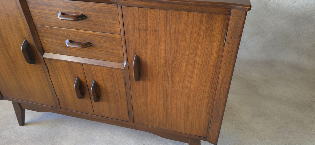 Mid Century Jentique Small Compact Teak Sideboard 1960s