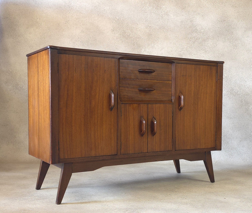Mid Century Jentique Small Compact Teak Sideboard 1960s