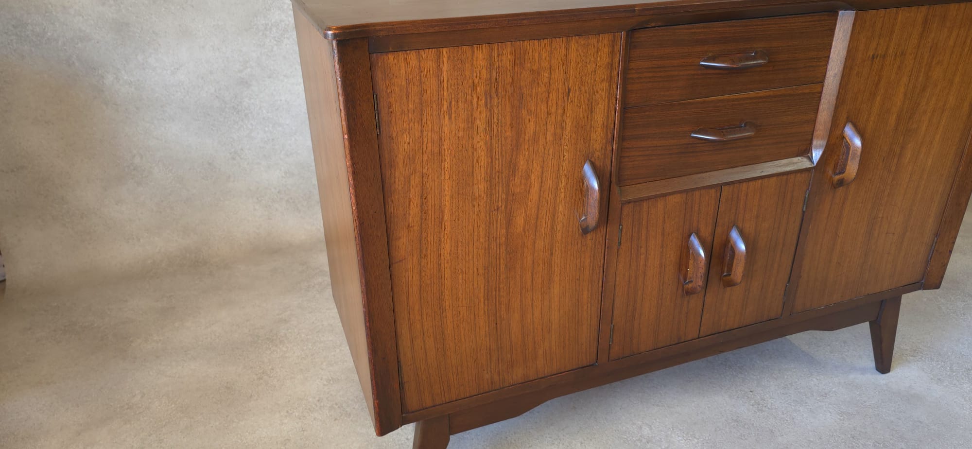 Mid Century Jentique Small Compact Teak Sideboard 1960s