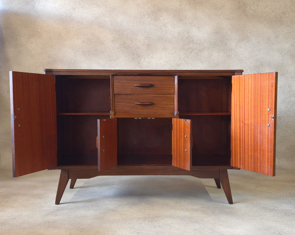 Mid Century Jentique Small Compact Teak Sideboard 1960s