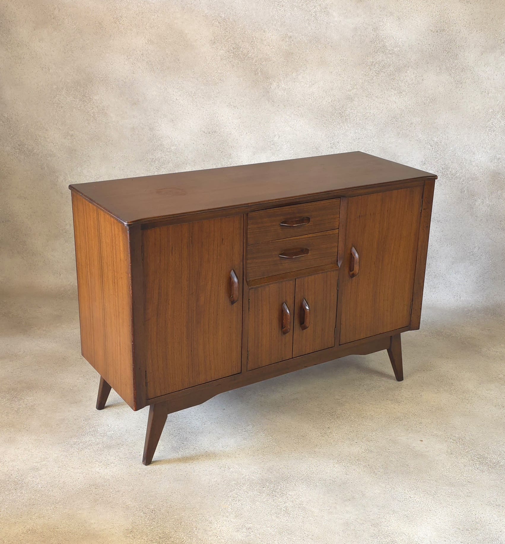 Mid Century Jentique Small Compact Teak Sideboard 1960s