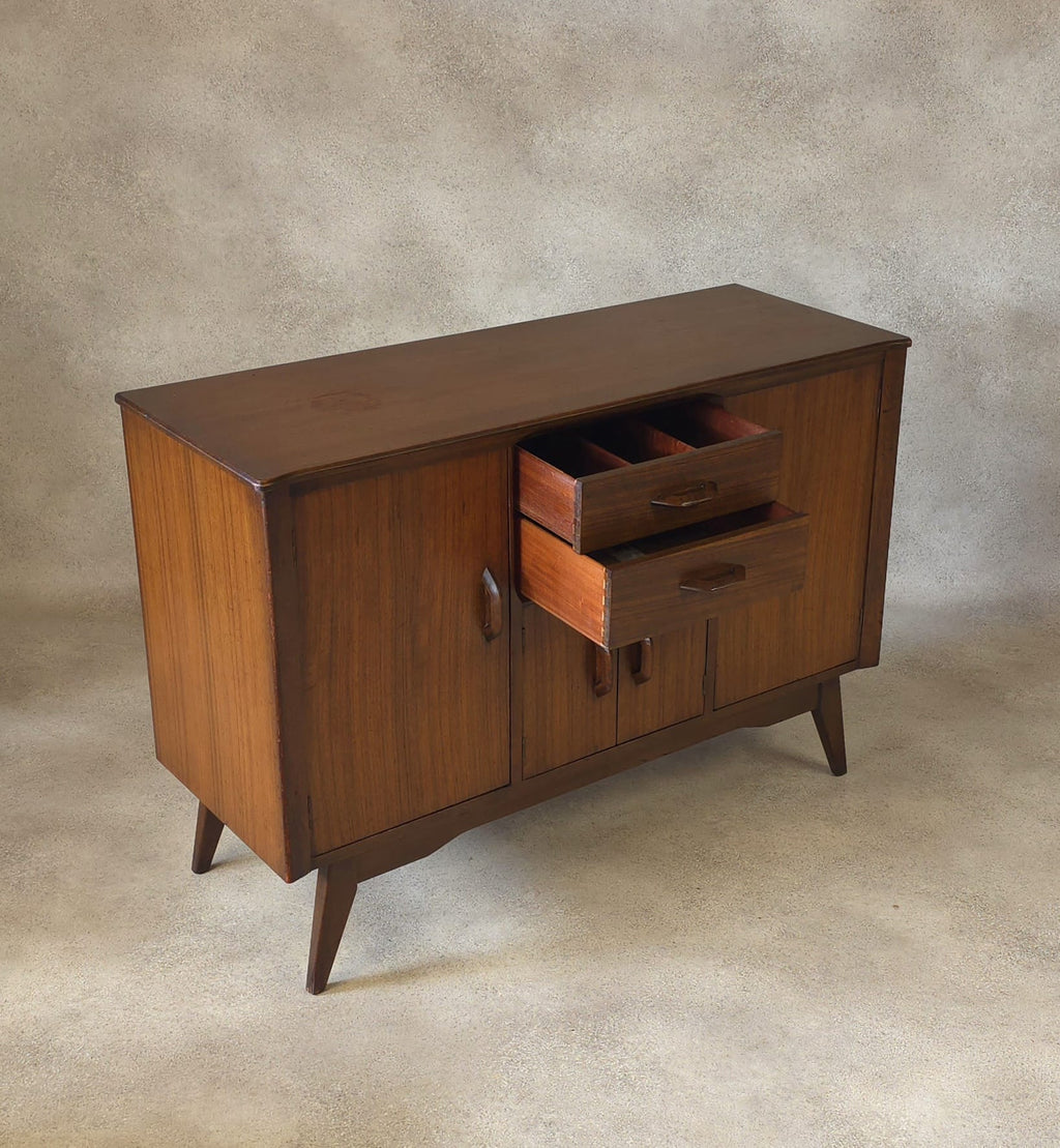 Mid Century Jentique Small Compact Teak Sideboard 1960s