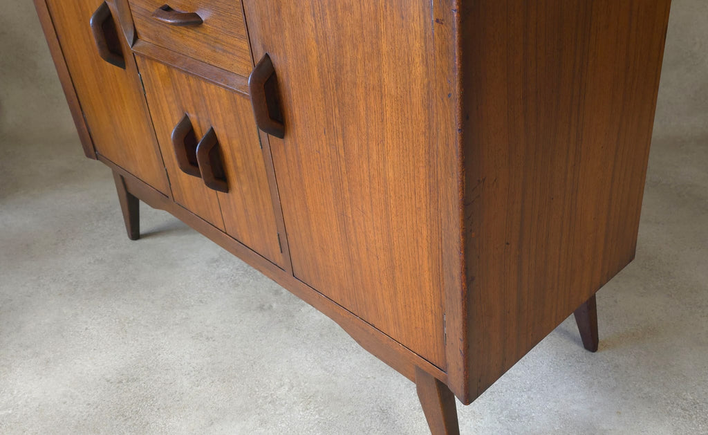Mid Century Jentique Small Compact Teak Sideboard 1960s