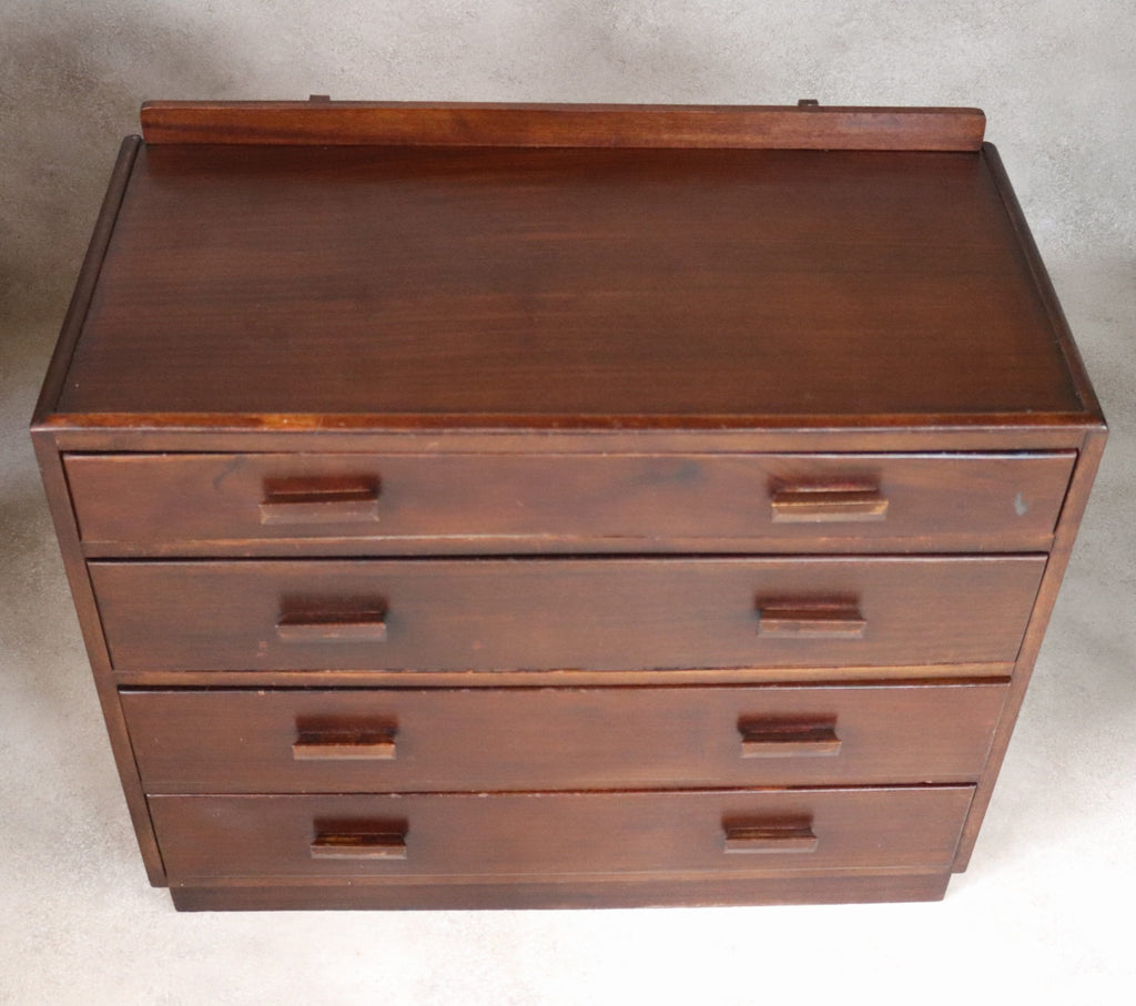 Vintage Mid Century Art Deco Style Utility Chest Of Drawers 1940s