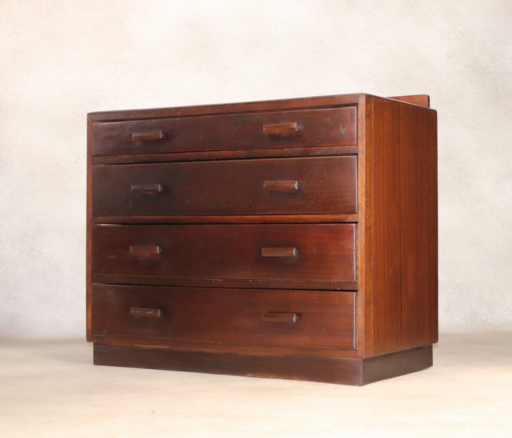 Vintage Mid Century Art Deco Style Utility Chest Of Drawers 1940s