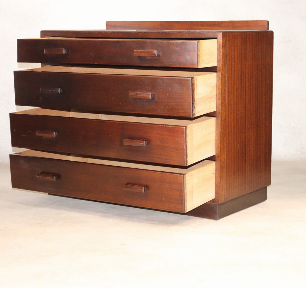 Vintage Mid Century Art Deco Style Utility Chest Of Drawers 1940s