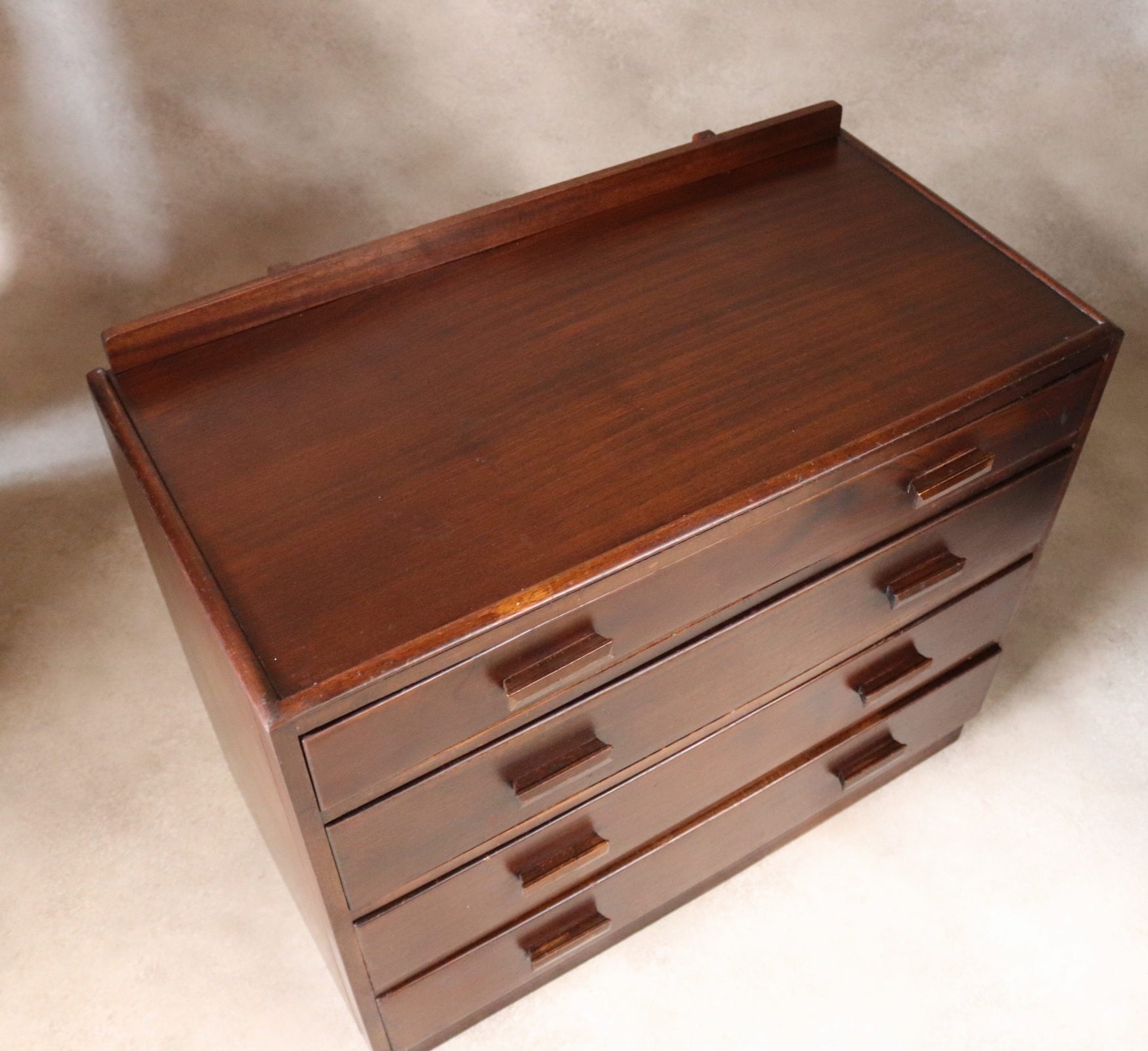 Vintage Mid Century Art Deco Style Utility Chest Of Drawers 1940s