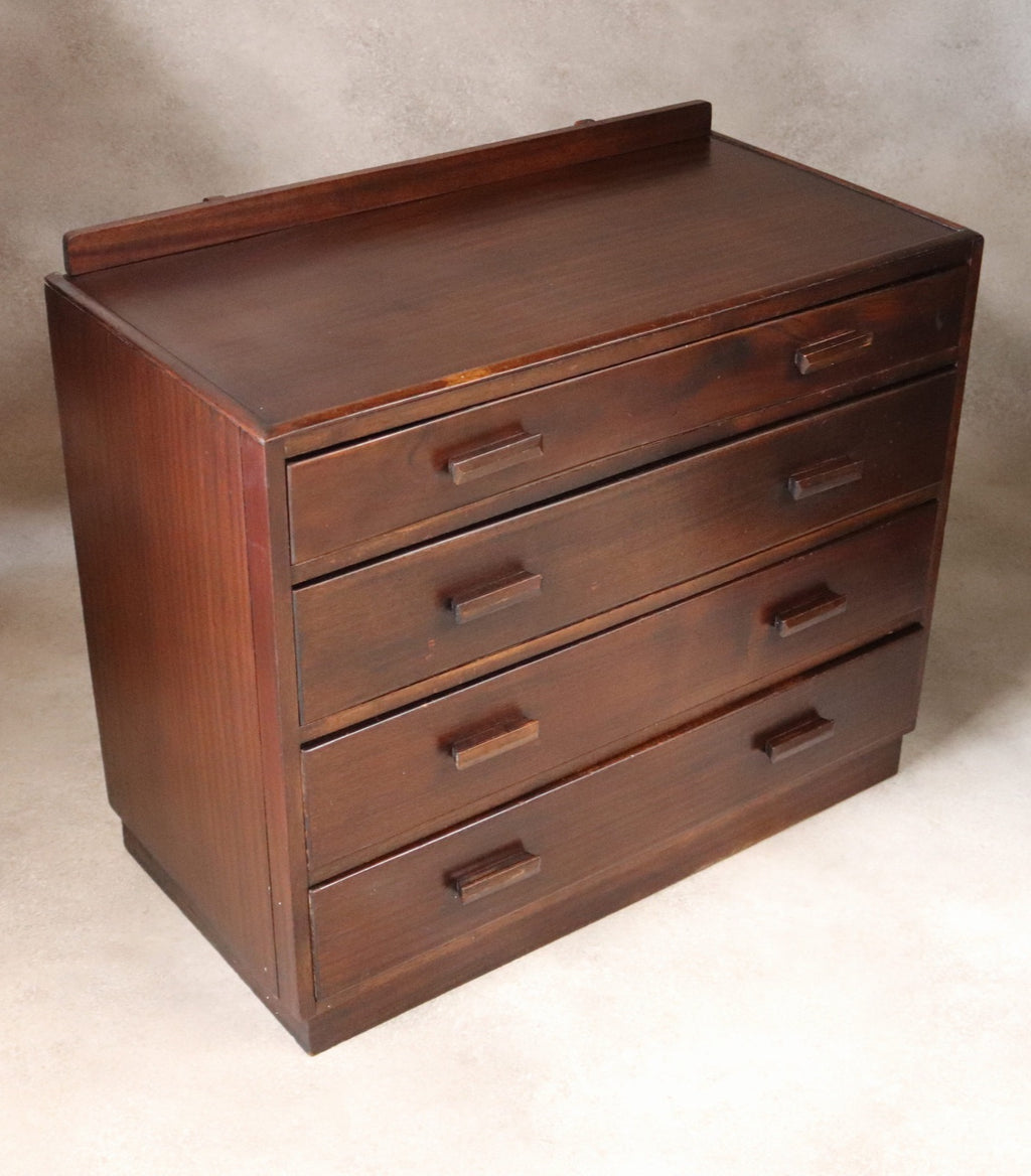 Vintage Mid Century Art Deco Style Utility Chest Of Drawers 1940s