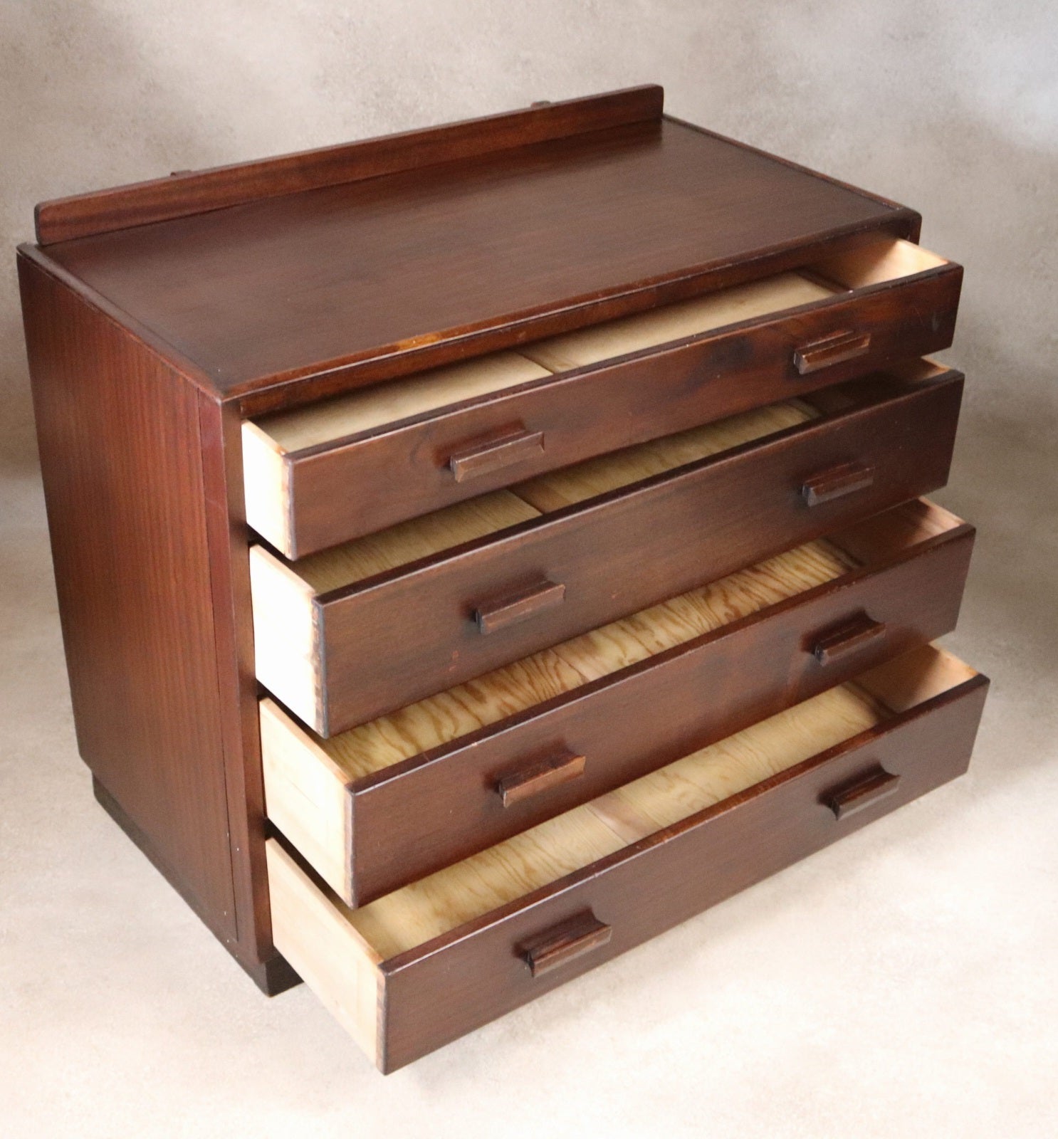 Vintage Mid Century Art Deco Style Utility Chest Of Drawers 1940s