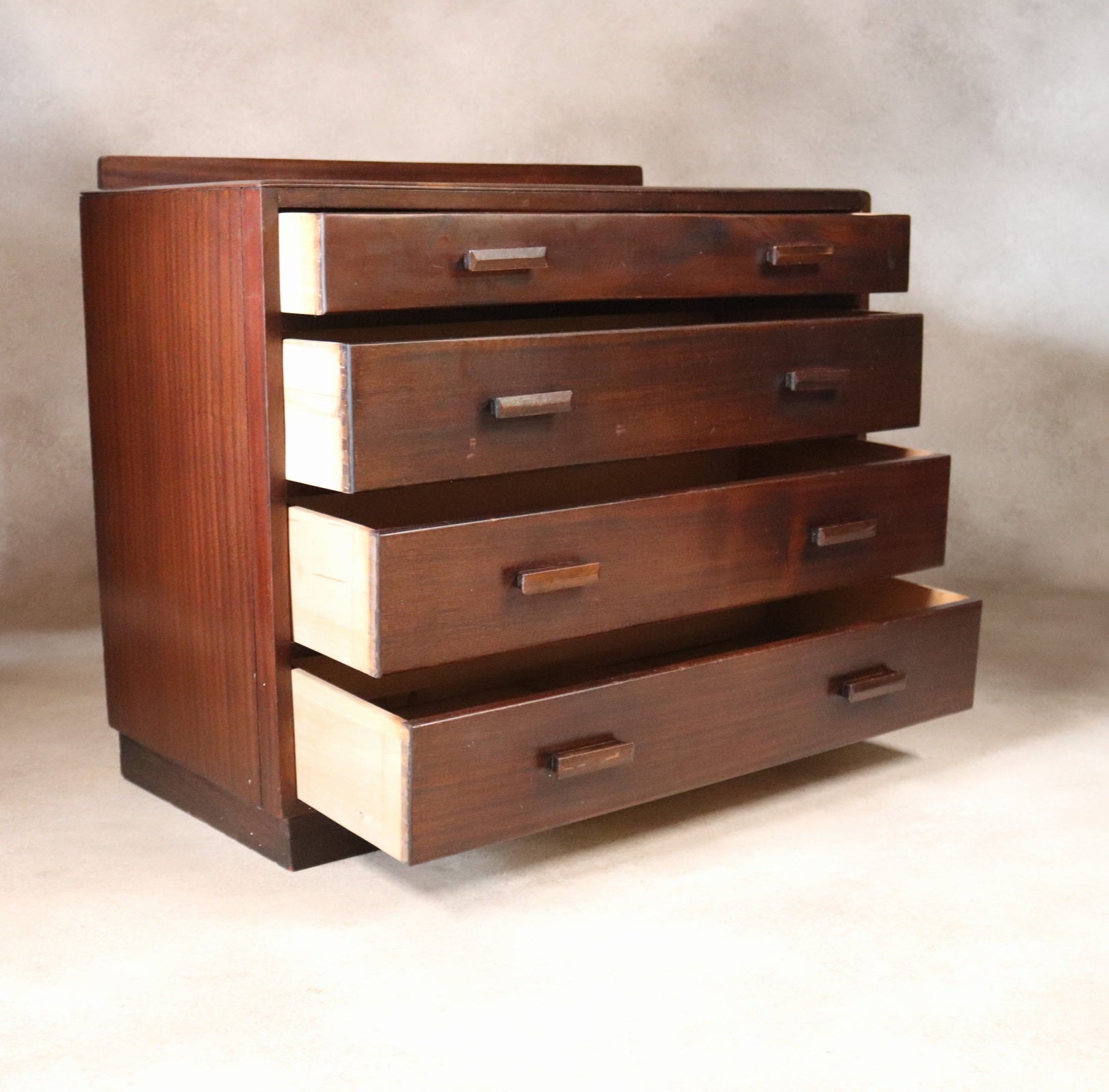 Vintage Mid Century Art Deco Style Utility Chest Of Drawers 1940s