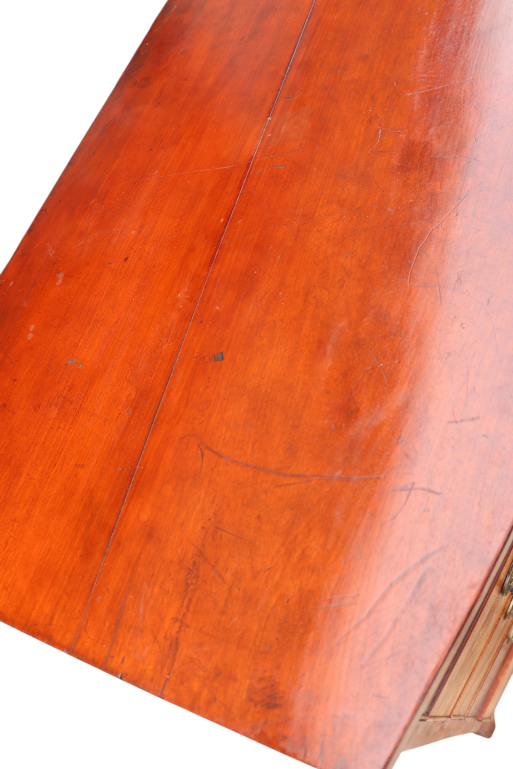Antique Late Georigian Bow Front Large Mahogany Chest Of Drawers - 19th Century