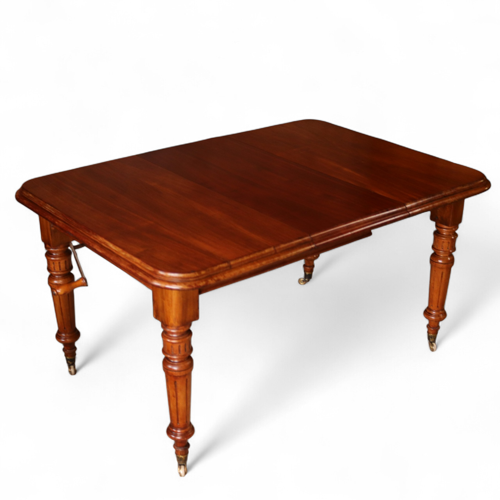 Victorian Mahogany Wind Out Dining Table by Joseph Fitter Antique 19th Century