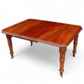 Victorian Mahogany Wind Out Dining Table by Joseph Fitter Antique 19th Century