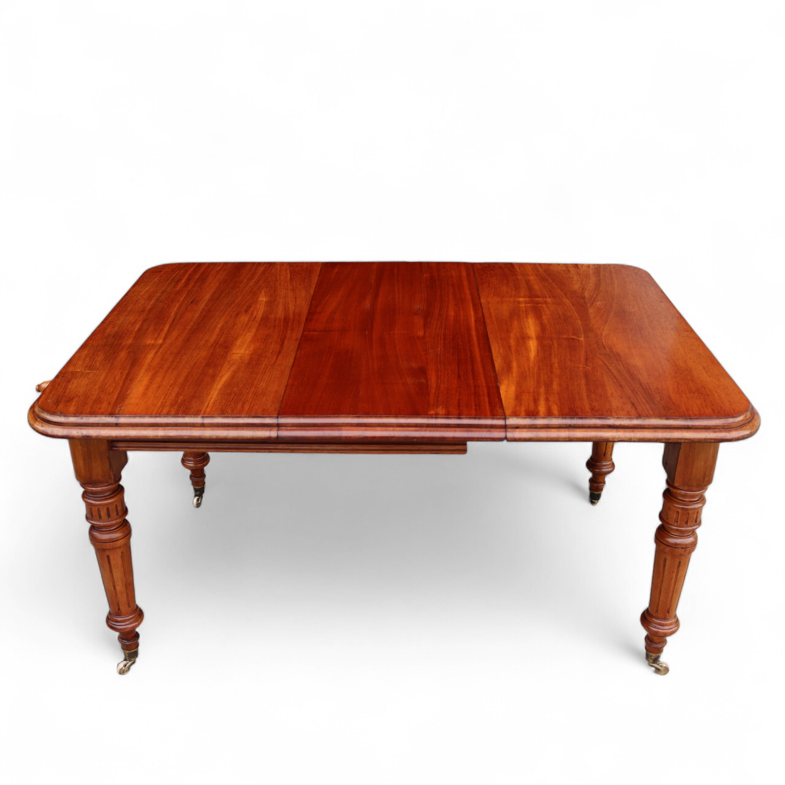 Victorian Mahogany Wind Out Dining Table by Joseph Fitter Antique 19th Century