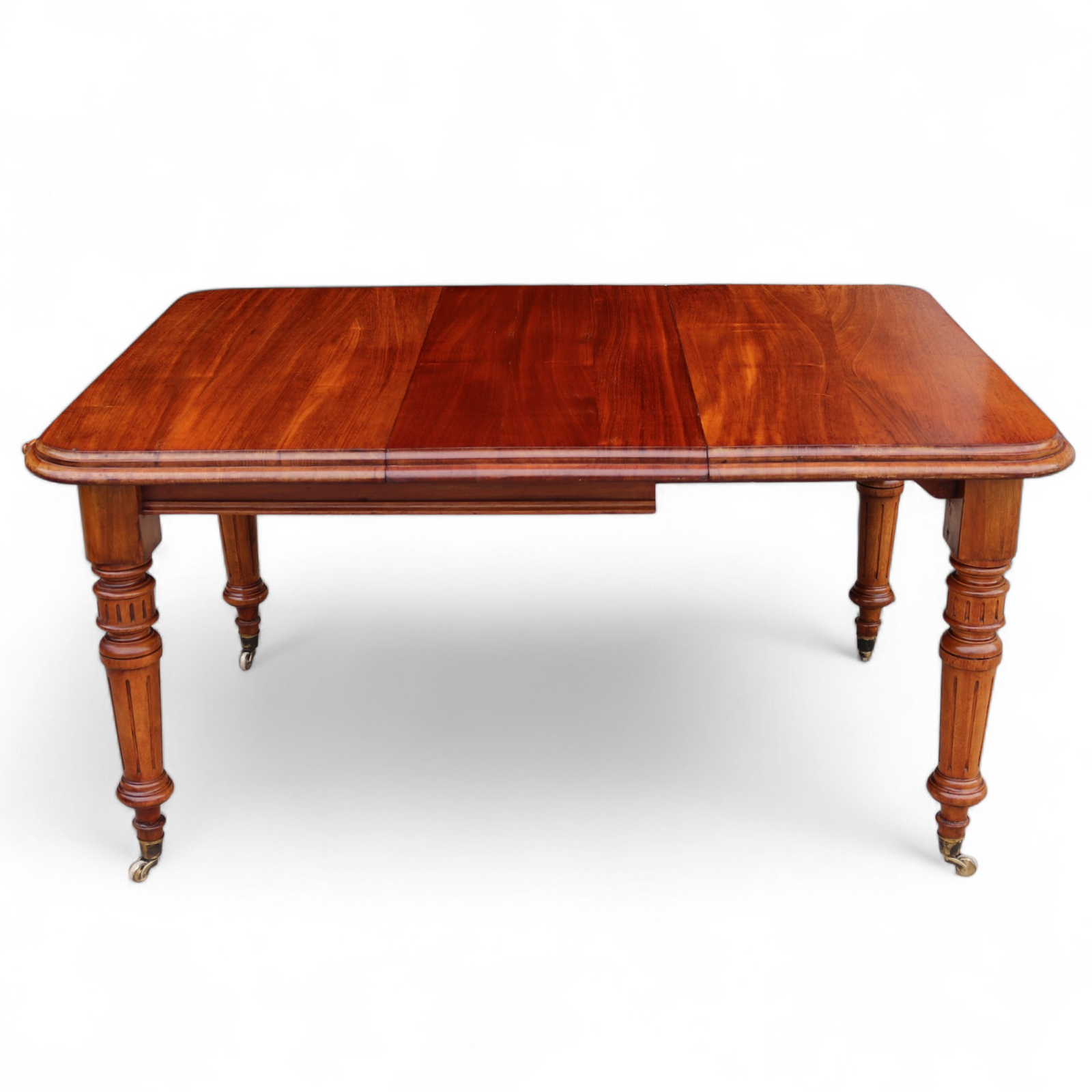 Victorian Mahogany Wind Out Dining Table by Joseph Fitter Antique 19th Century
