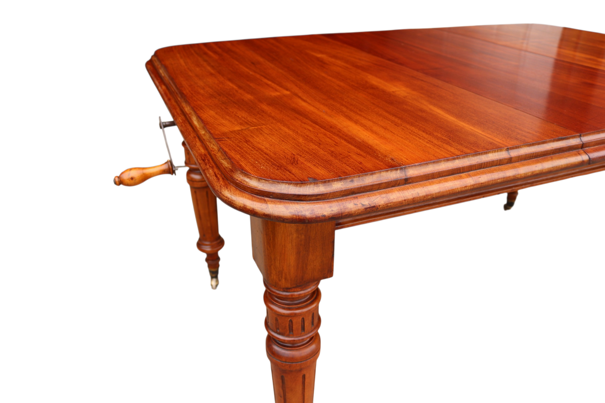 Victorian Mahogany Wind Out Dining Table by Joseph Fitter Antique 19th Century