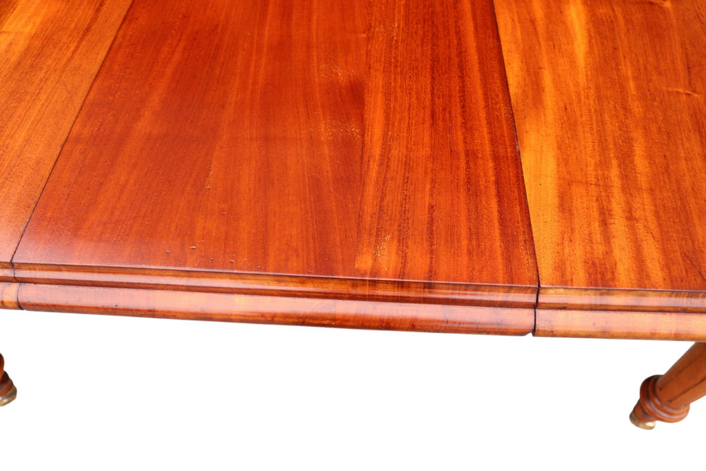 Victorian Mahogany Wind Out Dining Table by Joseph Fitter Antique 19th Century