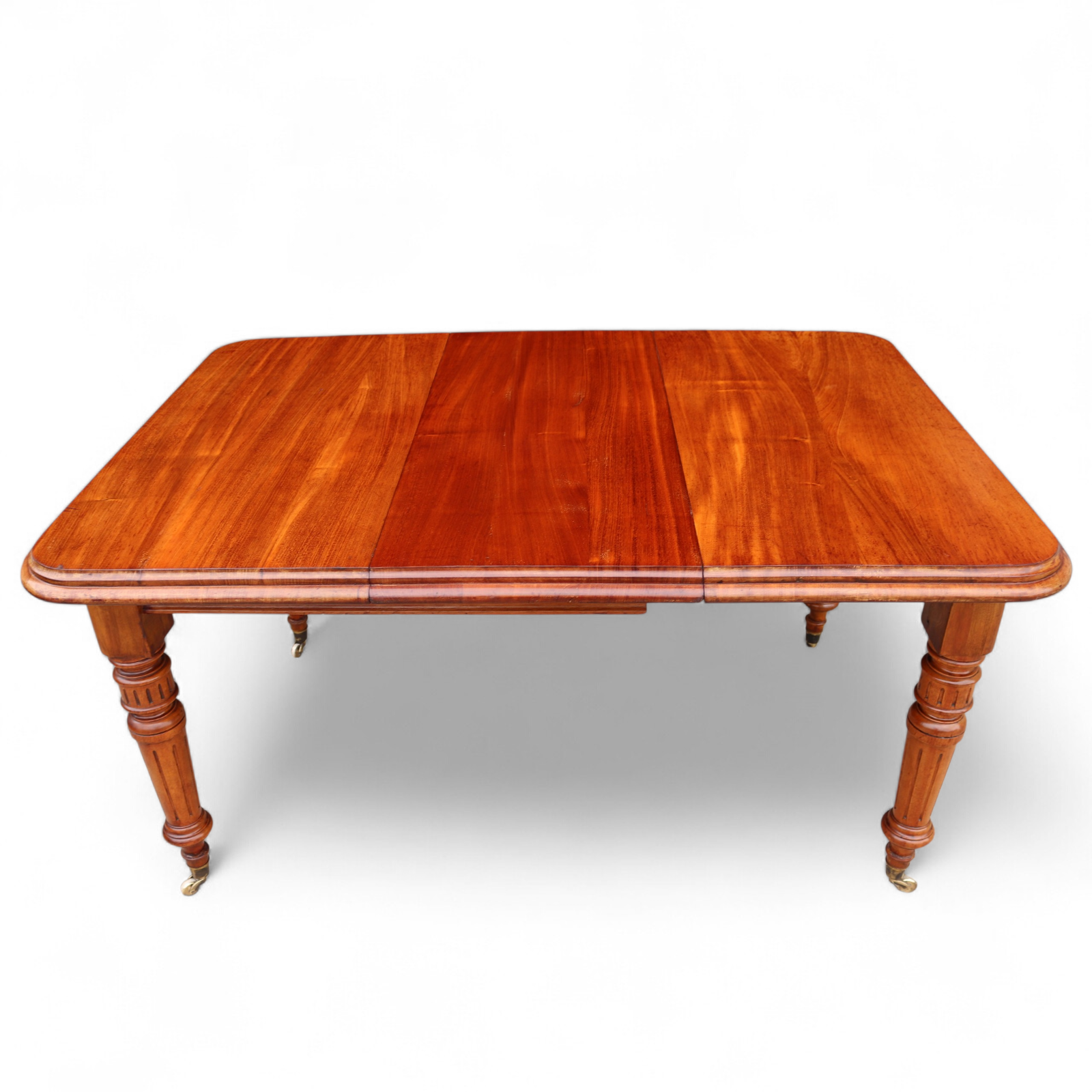 Victorian Mahogany Wind Out Dining Table by Joseph Fitter Antique 19th Century