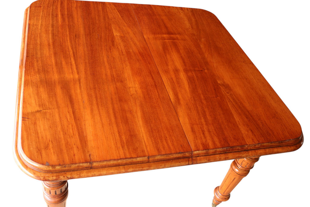 Victorian Mahogany Wind Out Dining Table by Joseph Fitter Antique 19th Century
