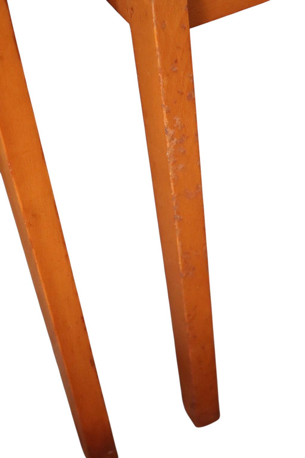 Set Of 4 Mid Century Teak Dining Chairs - Ladder Back Danish Style Retro