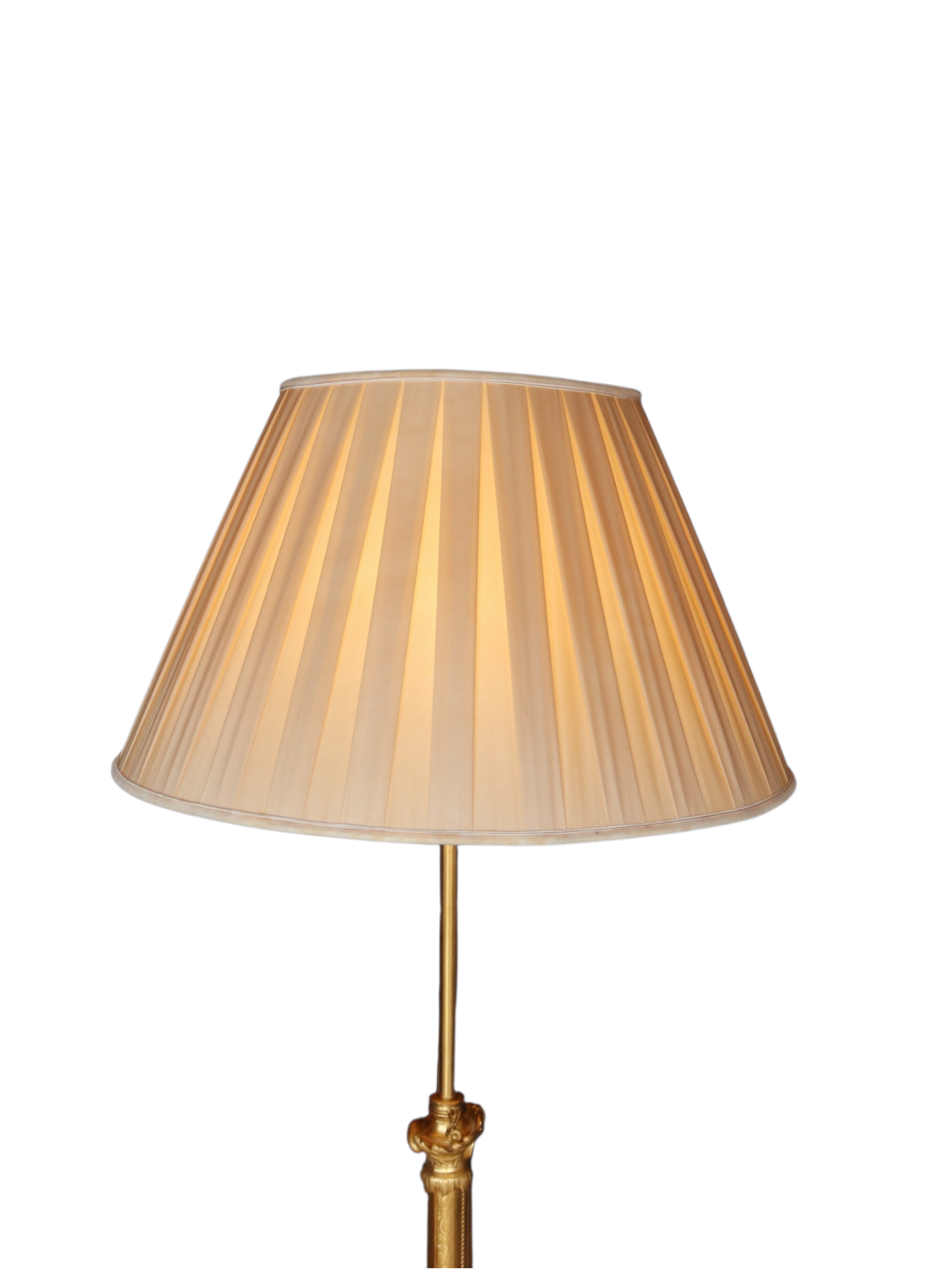 Vintage Brass Telescopic Standard Lamp Onyx Table Regency Style Decorative Floor Lamp