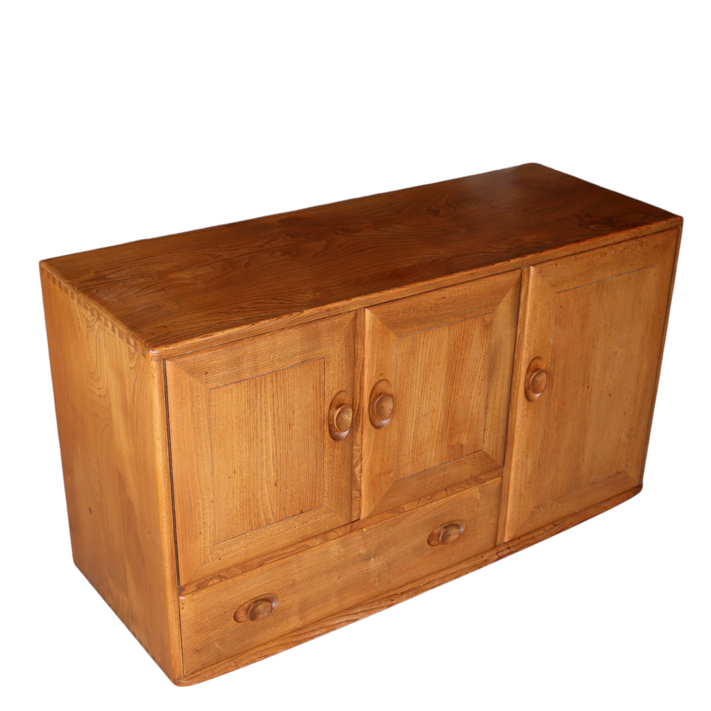 Vintage Ercol 467 Windsor Sideboard - Blonde Elm - Blue Label - MCM 1960s