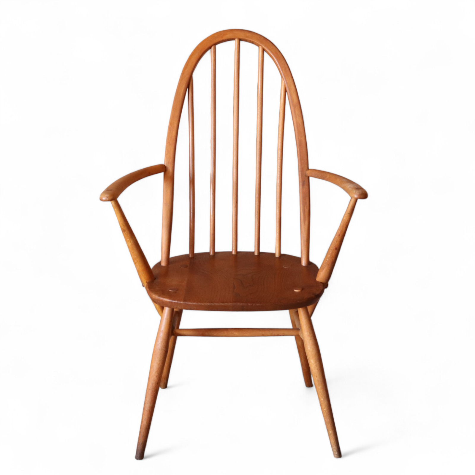 Vintage Ercol Quaker Carver Chair - Model 365A - Elm & Beech Armchair
