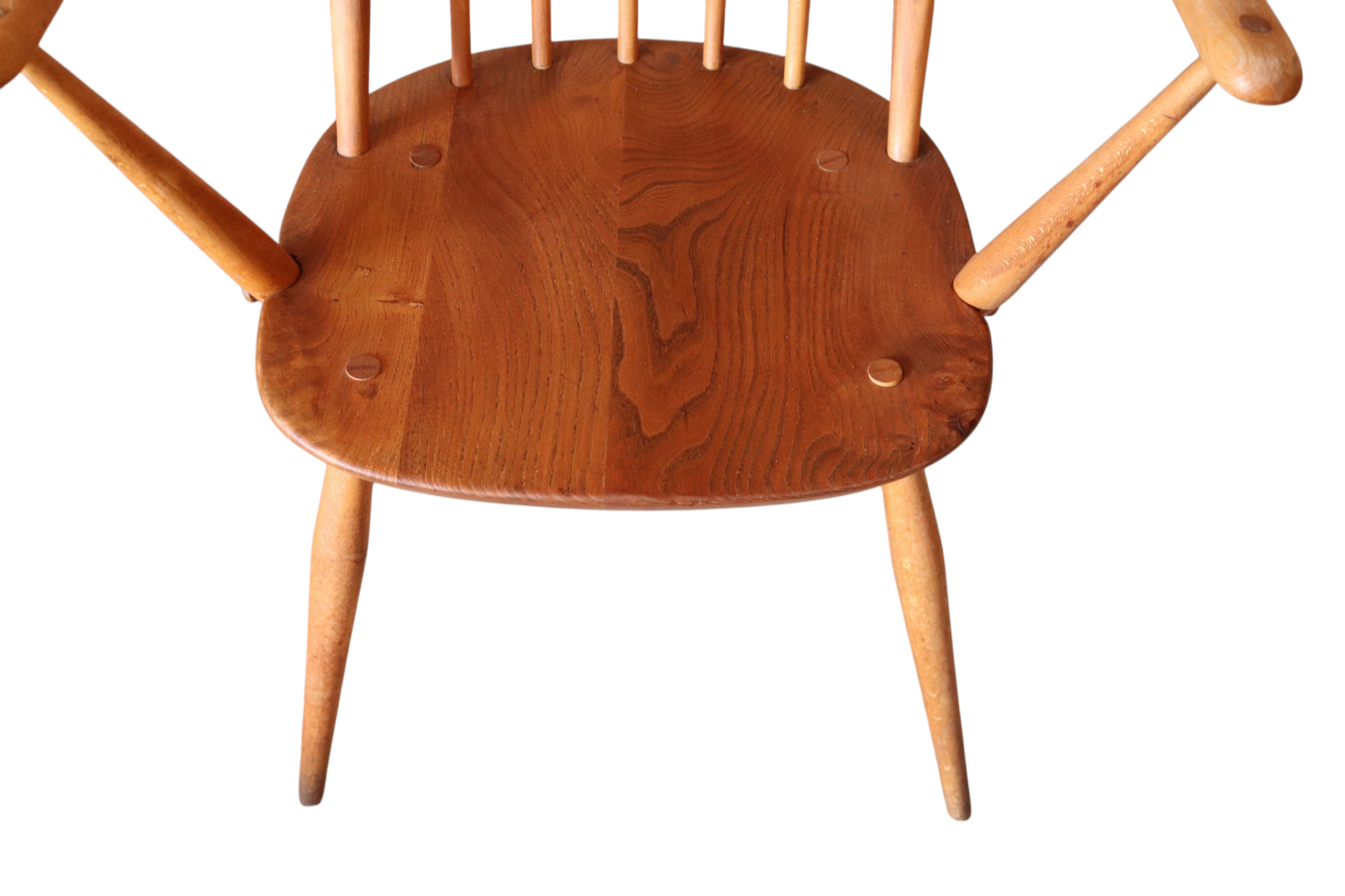 Vintage Ercol Quaker Carver Chair - Model 365A - Elm & Beech Armchair