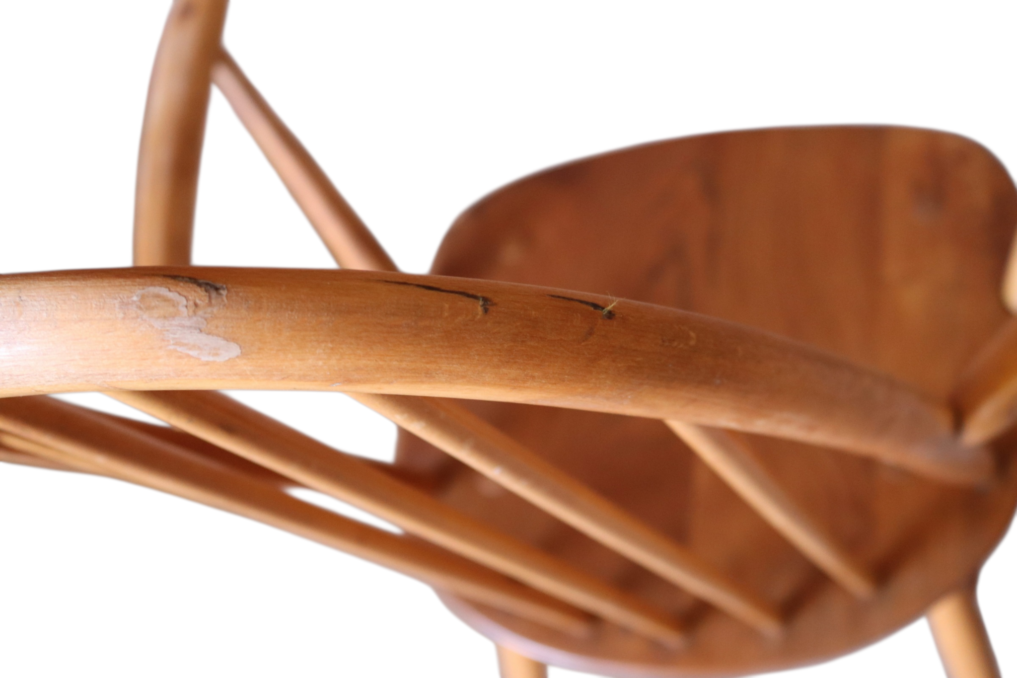 Vintage Ercol Quaker Carver Chair - Model 365A - Elm & Beech Armchair