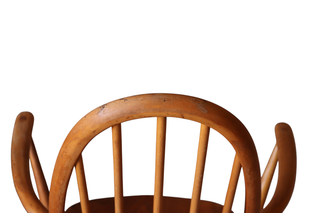 Vintage Ercol Quaker Carver Chair - Model 365A - Elm & Beech Armchair